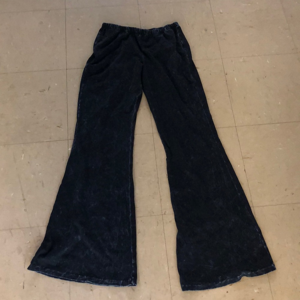 Chatoyant Mineral Wash Bell Bottom Pants